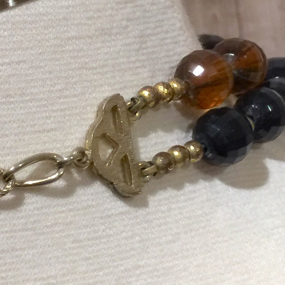 Rootbeer Amber Faceted Bead 2Strand Choker - Picture 7 of 8